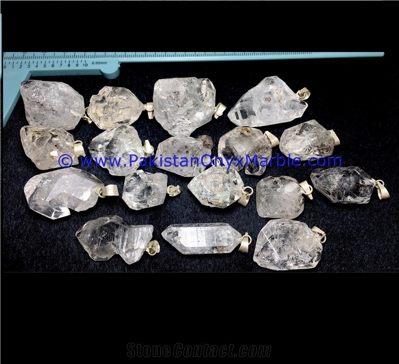 Crystal Quartz Sterling Silver Pendant Natural