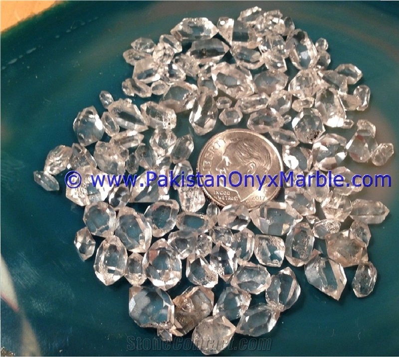 Herkimer Diamond Quartz Crystals Double Terminated
