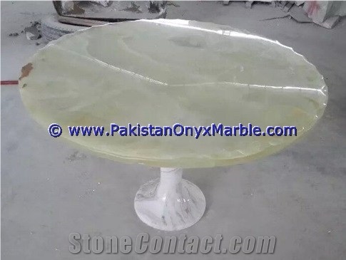 Light Green Onyx Table Tops Collections