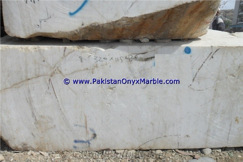Marble Blocks Afghan White Marble Natural Stone