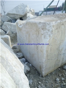 Marble Blocks Ziarat White Carrara White Marble