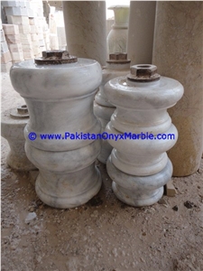 Marble Columns Pillars Bases Ziarat White Marble
