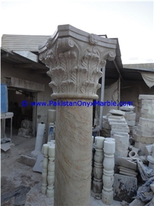 Marble Columns Pillars Tops Verona Sahara Beige