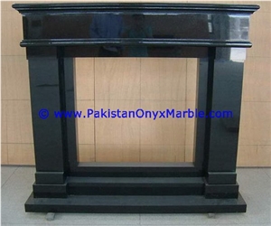 Marble Fireplaces Black and Gold , Jet Black