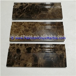 Marble Molding Baseboard Threshold Black and Gold