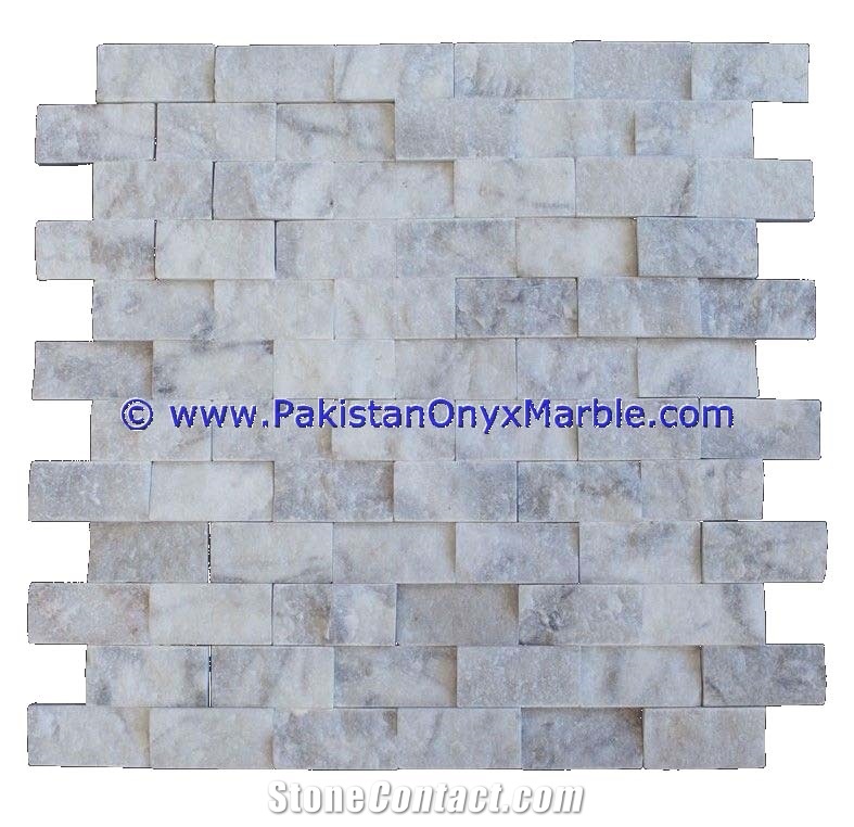 Marble Mosaic Tiles Ziarat Carrara White