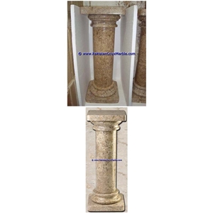 Marble Pedestals Stand Display Fossil Corel Marble
