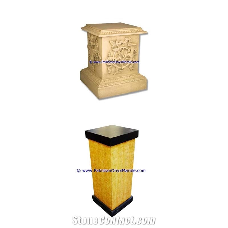 Marble Pedestals Stand Display Indus Gold Inca