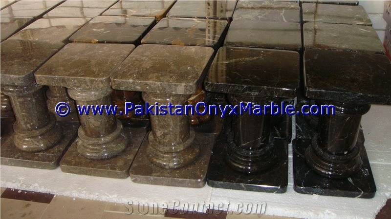 Marble Pedestals Stand Display Oceanic