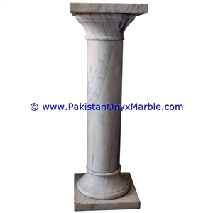 Marble Pedestals Stand Display Ziarat Gray Marble