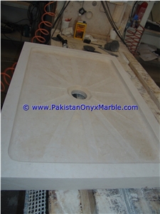 Marble Shower Tray Handcarved Natural Beige