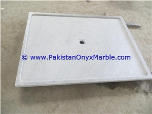 Marble Shower Tray Handcarved Ziarat White