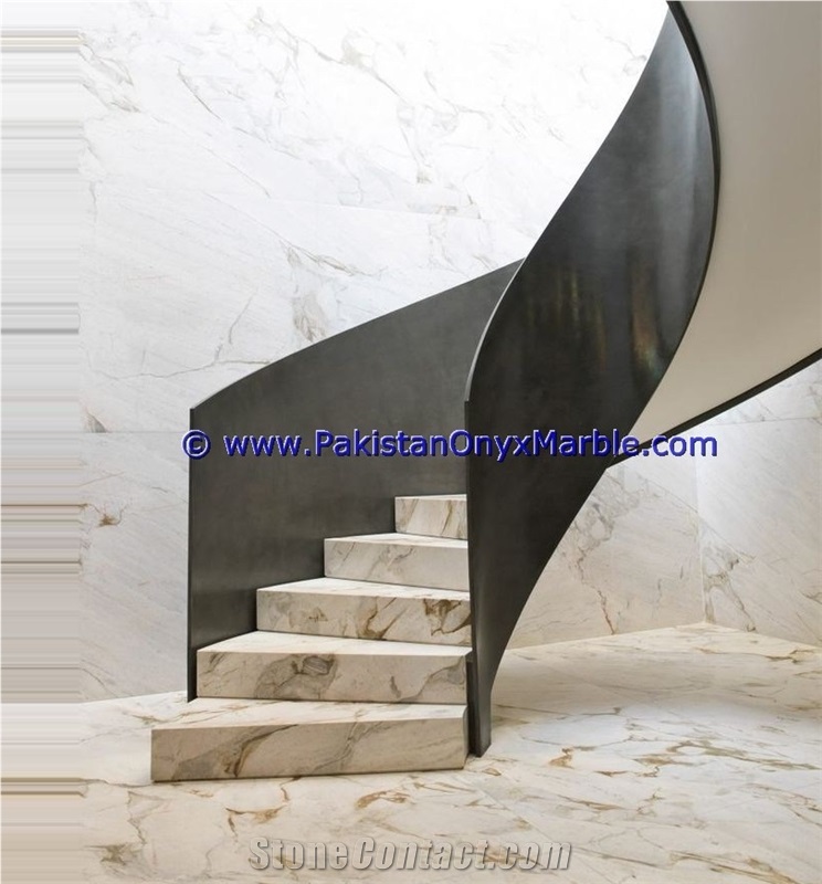Marble Stairs Steps Risers Teak Wood Marble
