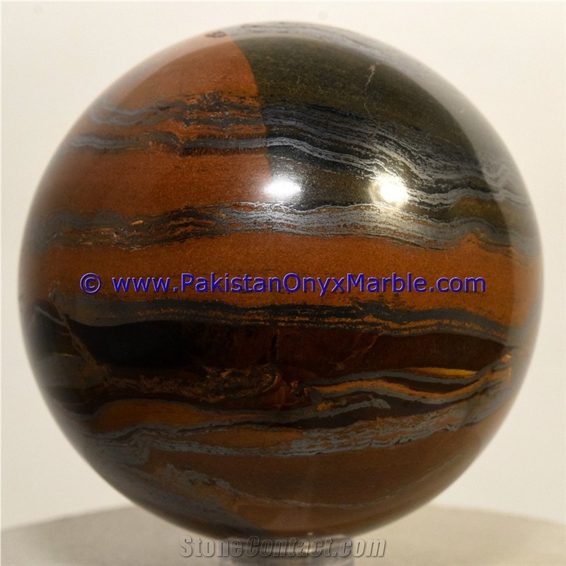 Multi Color Iron Tigers Eye Sphere Balls Polished