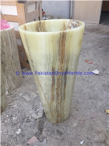 Onyx Pedestals Barrel Column Stand Sinks Basins