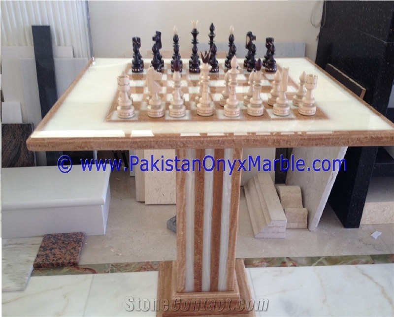 Onyx Tables Modern Chess Table