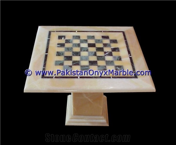Onyx Tables Modern Chess Table