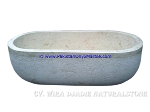 Pakistan Sahara Beige Marble Bathtub Natural