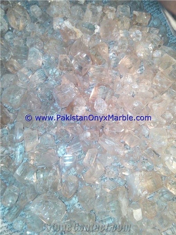 Topaz Rough Raw Crystal Clear White Color
