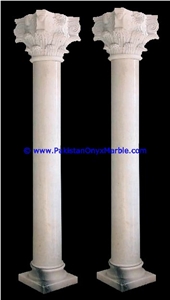 Verona Beige Marble Hollow Columns Pillars Hollow Beige Cream Verona