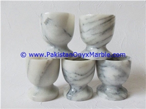 Ziarat Grey Marble Egg Cups Holder Stand