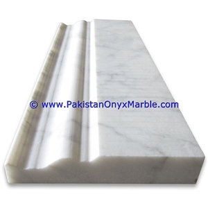 Ziarat White Marble Molding Baseboard Threshold Ziarat White