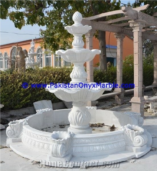 Ziarat White Marble Water Fountain