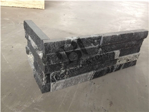 Black Color Granite Ledge Stone for Wall Cladding