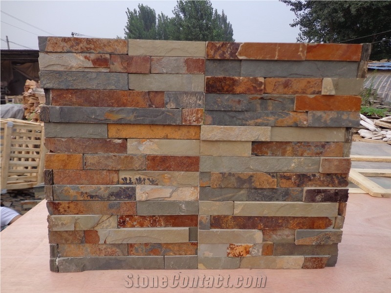 China Rusty Slate for Thin Stone Veneer Wall Decor