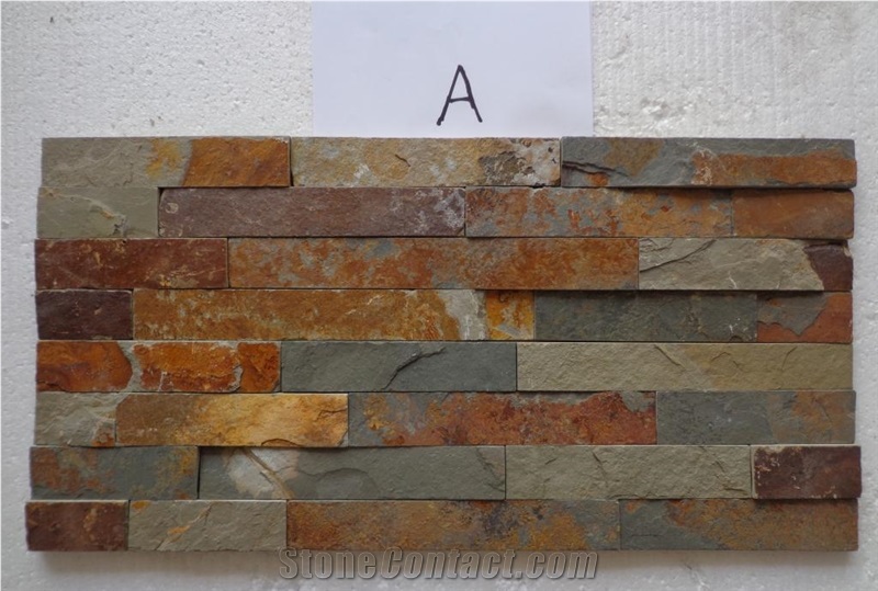 Multicolor Cheap Rusty Slate for Thin Stone Veneer