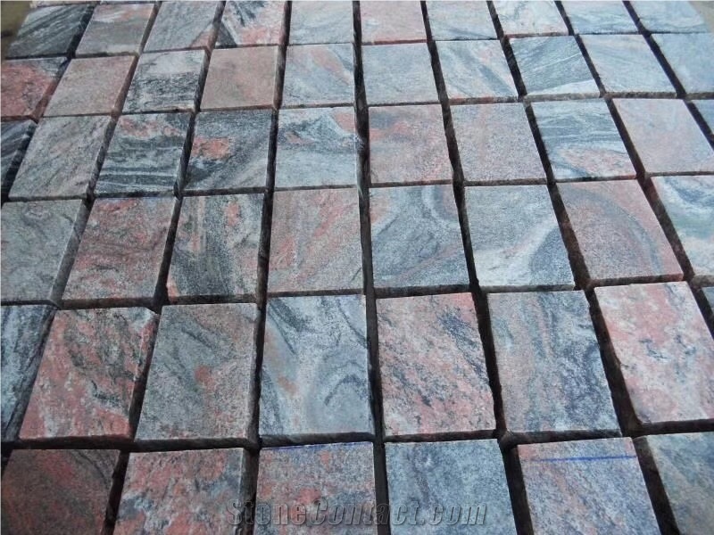 Multicolor Red Filed Granite Use for Garden/Hall