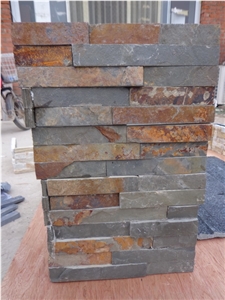 Natural New Rusty Slate Cultured Stone Thin Veneer