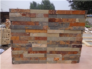 Natural P020 Rusty Slate Feature Wall Corner Stone
