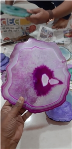 Large Natural Beautiful Agate Slices