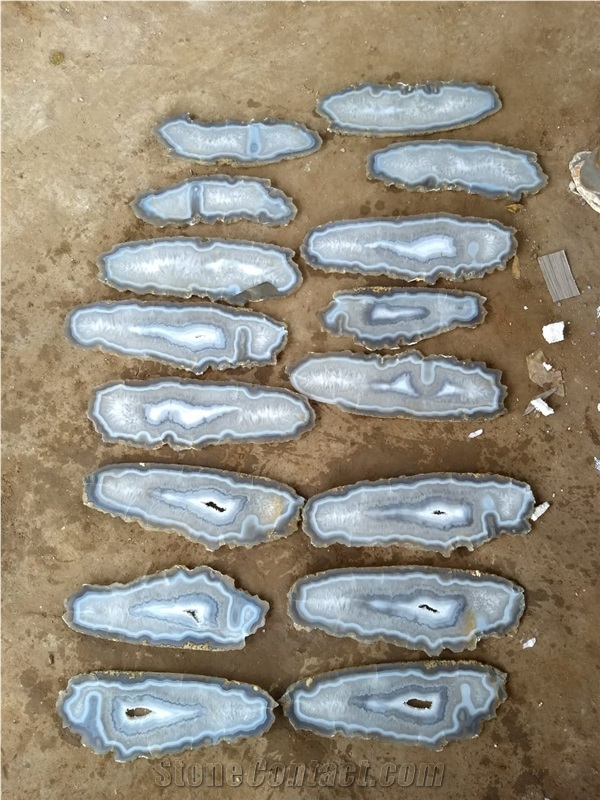Natural Antique Agate Slices in Wholesale - India