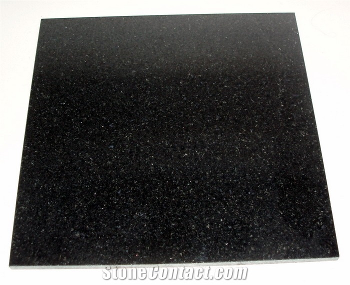 Indian Absolute Black Polished Flamed Granite