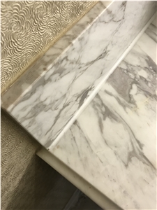 Jazz White Volakas Marble Bath Tops Vanity Tops