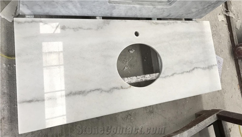 Kwong Sal Guangxi White Marble Vanity Tops