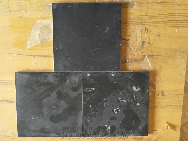 Shaolin Black Limestone Honed Slabs,Wall Tiles