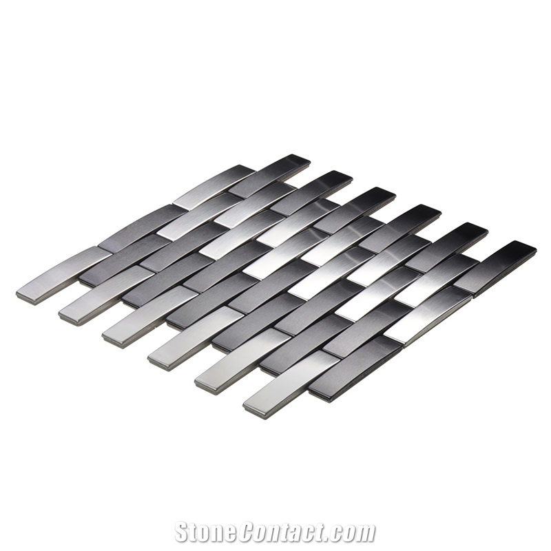 Made in China Silver Color Strip Mosaic