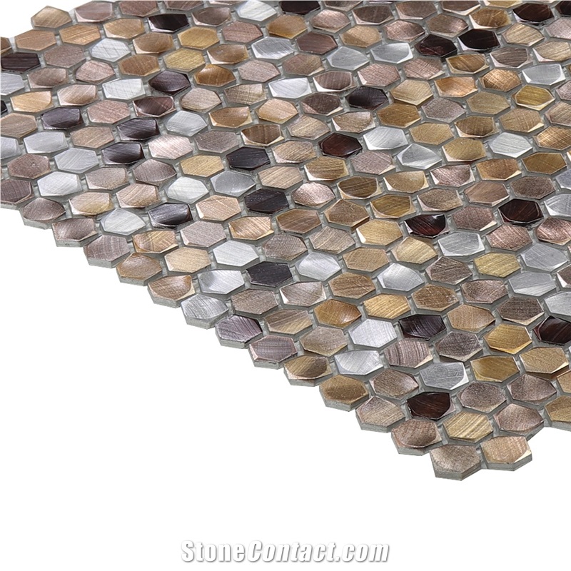 New Style Aluminium Alloy Circle Mosaic Tiles