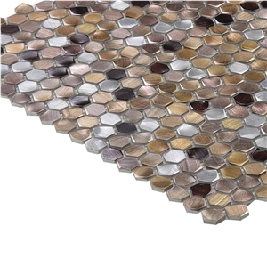 New Style Aluminium Alloy Circle Mosaic Tiles