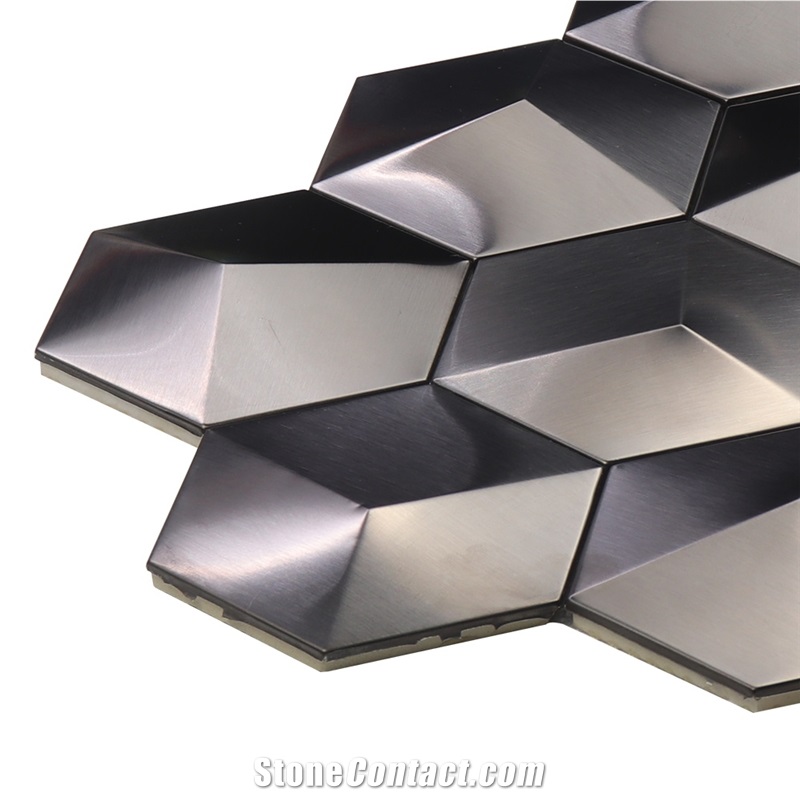 Pattern Metal Stainless Steel 304 Mosaic Tiles