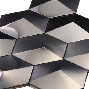 Pattern Metal Stainless Steel 304 Mosaic Tiles