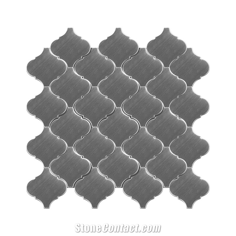 Steel Brushed Glossy Mosaic Metal Wall Tiles