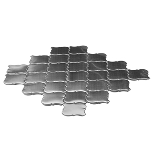 Steel Brushed Glossy Mosaic Metal Wall Tiles