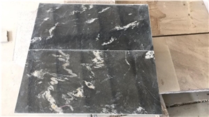 Polished China Cosmic Black Granite Slab and Tile