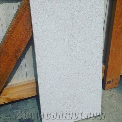 Delicate Cream Marble Bush Hammered Wall Cladding Tiles