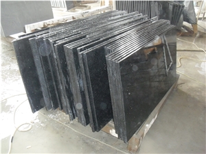 Black Galaxy Granite Slabs Walling Flooring Tiles