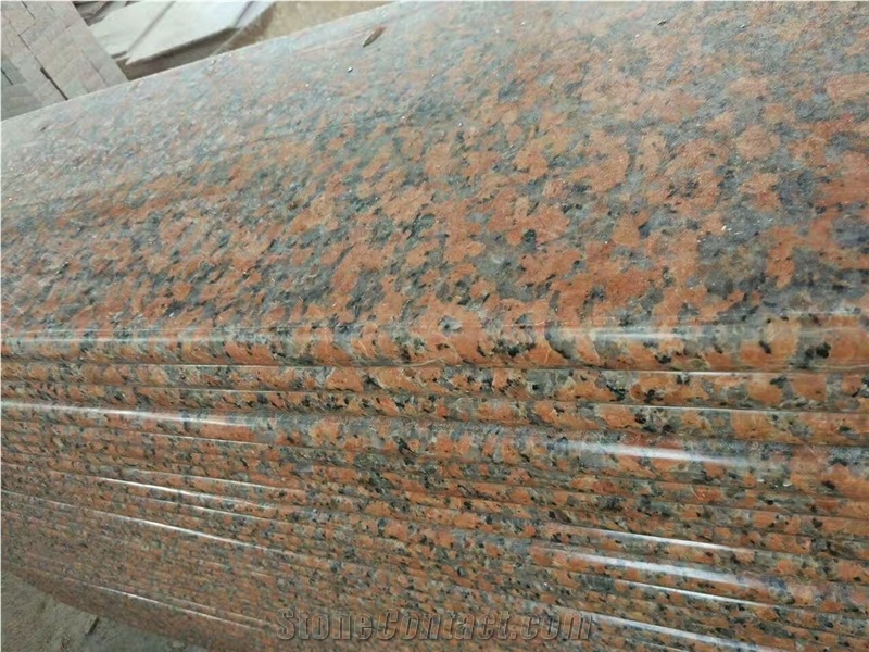 Chinese G562 Maple Nuoer Red Granite Slabs Tiles